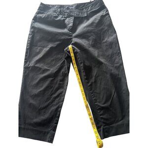 Jones New York Signature Woman Black Stretch Capri Pants Size 16W